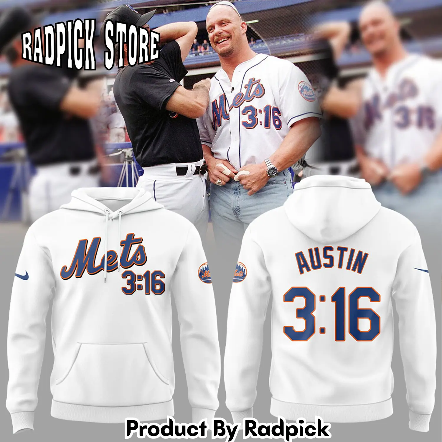 Radpick new york mets stone cold 316 baseball jersey v2 hoodie rp127249